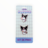 Set Pines Metálicos Kuromi Edición Limitada