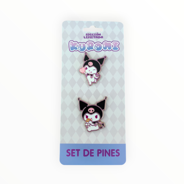 Set Pines Metálicos Kuromi Edición Limitada