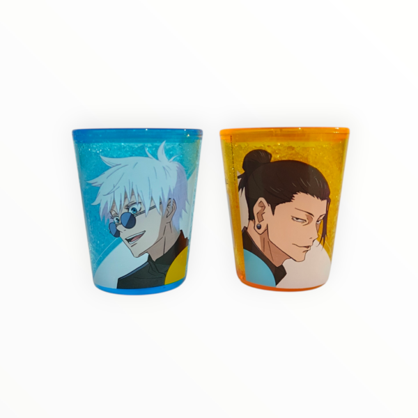 Set 2 Pzas Mini Vaso Refrigerante - Satoru Gojo & Suguru Geto