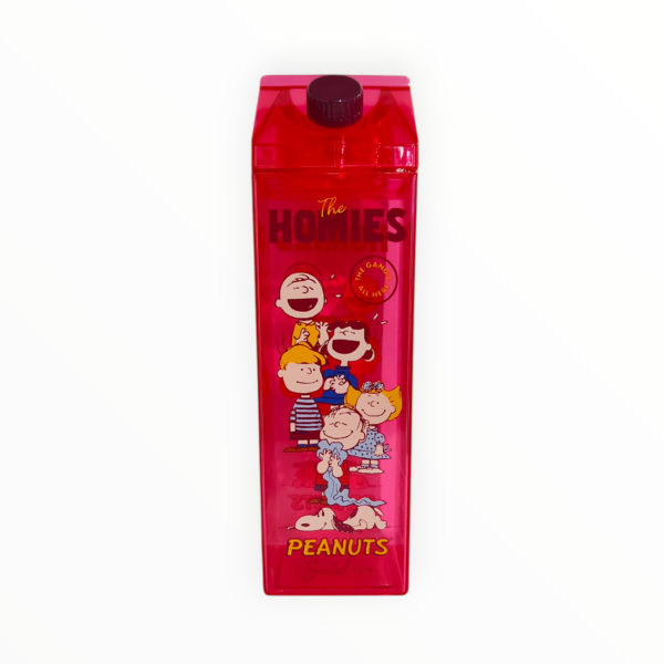 Botella De Agua Cuadrada - Snoopy & Hommies Peanuts 1Lt