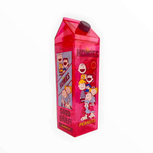 Botella De Agua Cuadrada - Snoopy & Hommies Peanuts 1Lt