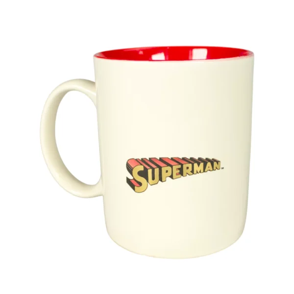 Taza con Acabados Metálicos Superman 350 ml