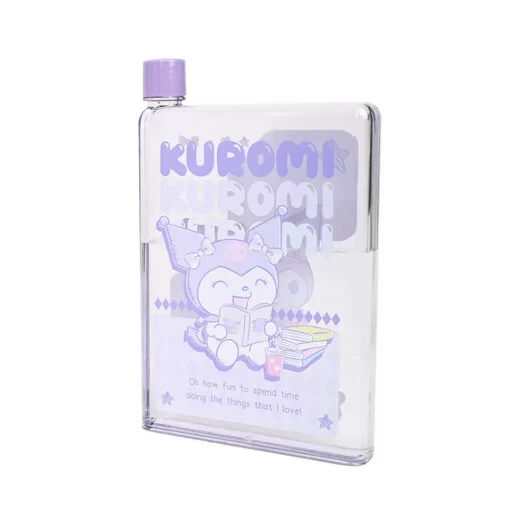 Botella Plana de Plastico Kuromi 750ml