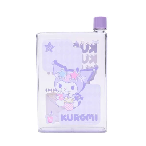 Botella Plana de Plastico Kuromi 750ml