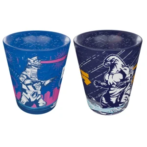 Set 2 Pzas Mini Vaso Refrigerante - Godzilla Vs Mechagodzilla 44ml