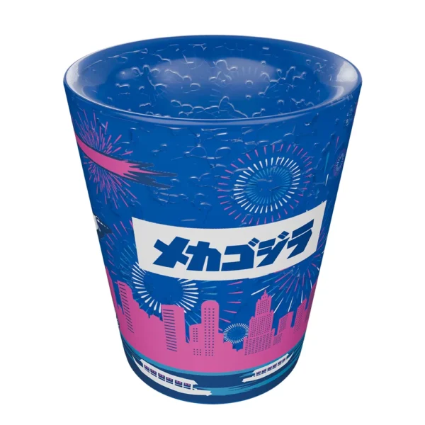 Set 2 Pzas Mini Vaso Refrigerante - Godzilla Vs Mechagodzilla 44ml