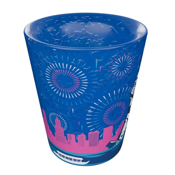 Set 2 Pzas Mini Vaso Refrigerante - Godzilla Vs Mechagodzilla 44ml