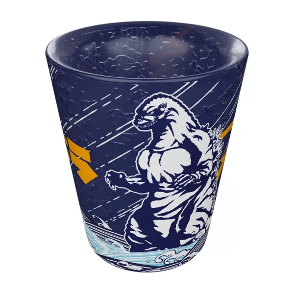 Set 2 Pzas Mini Vaso Refrigerante - Godzilla Vs Mechagodzilla 44ml