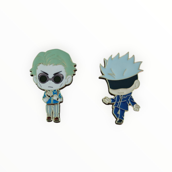 Set Pines Metálicos Gojo & Nanami Edición Limitada