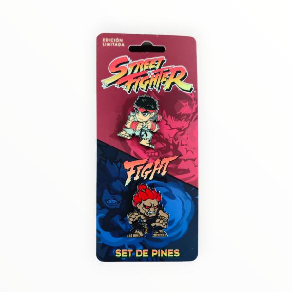 Set Pines Metálicos Ken vs Akuma Edición Limitada