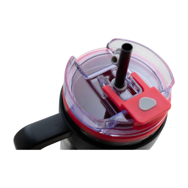 Termo Alto Doble Pared Con Boquilla Y Popote 1.2 L. Mickey