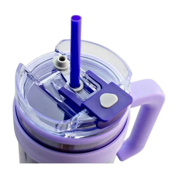 Termo Alto Doble Pared Con Boquilla Y Popote 1.2 L. Wicked For Good