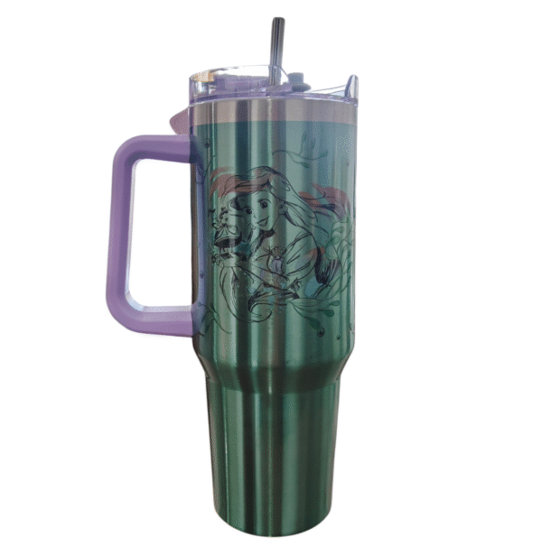 Termo Alto Doble Pared Acero Inoxidable La Sirenita 1.2L