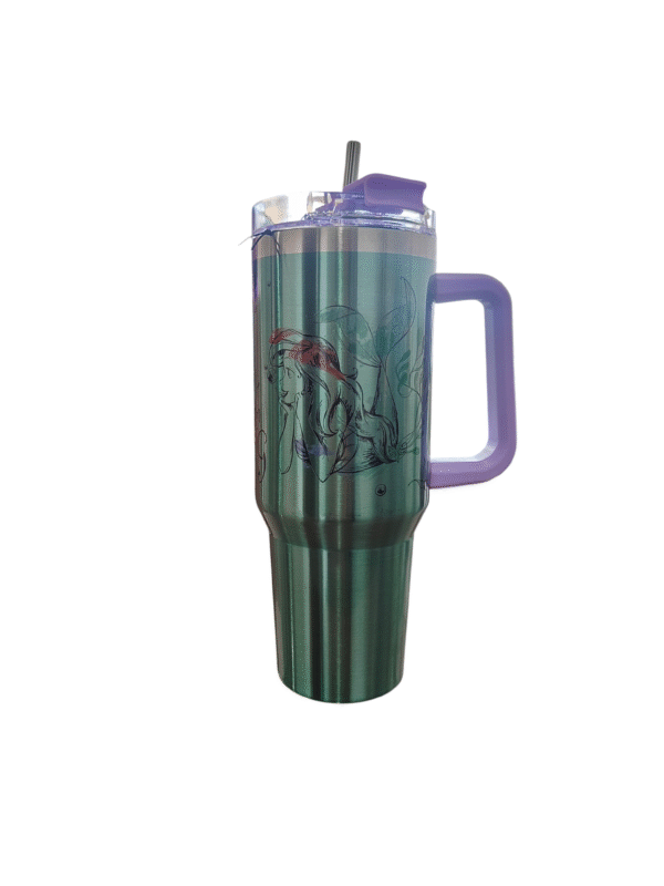 Termo Alto Doble Pared Acero Inoxidable La Sirenita 1.2L