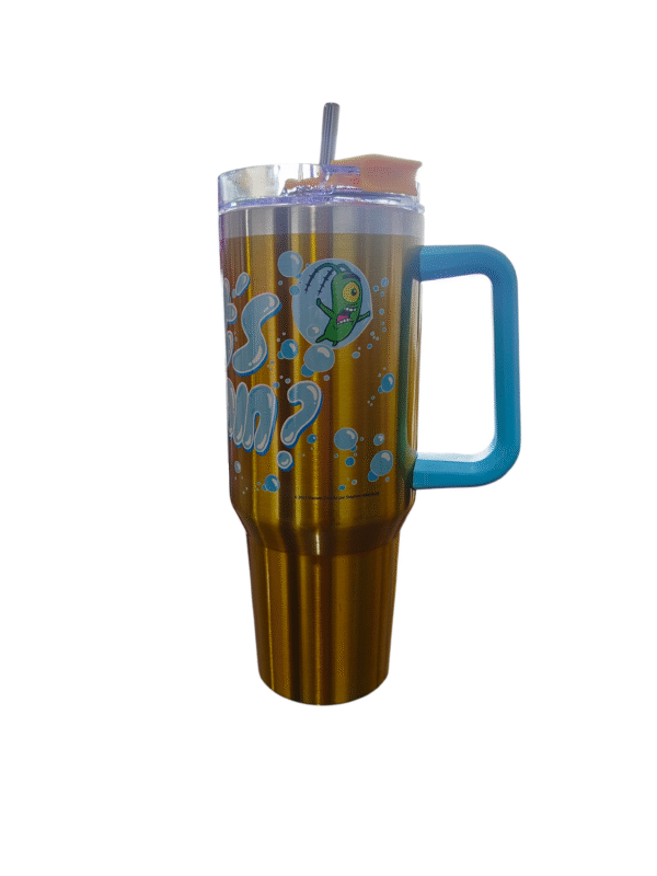 Termo Alto Doble Pared Acero Inoxidable Bob Esponja 1.2L