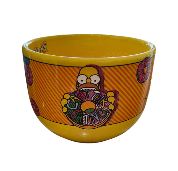 Cerealero De Cerámica Amarillo Homero Simpson 820ml