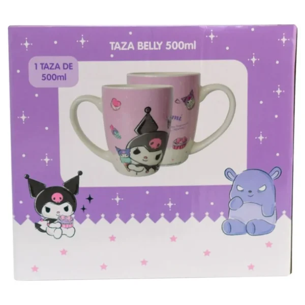 Tarro Belly Porcelana Kuromi 500ml