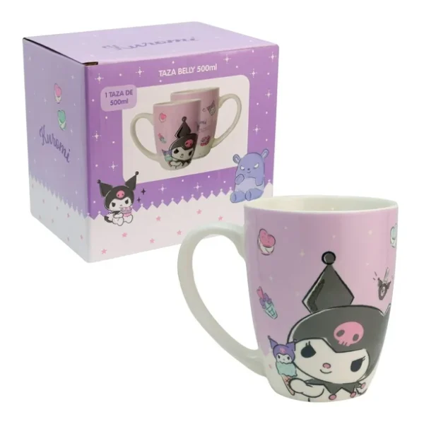 Tarro Belly Porcelana Kuromi 500ml