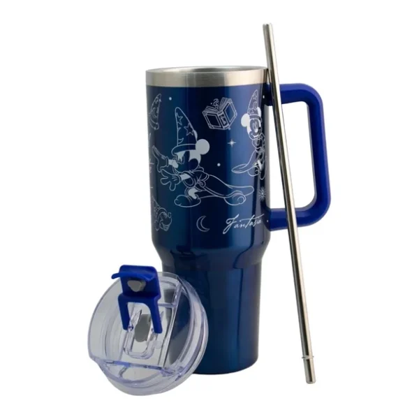 Termo Alto Doble Pared Acero Inoxidable Mickey Mouse 1.2L