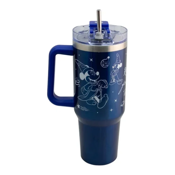 Termo Alto Doble Pared Acero Inoxidable Mickey Mouse 1.2L