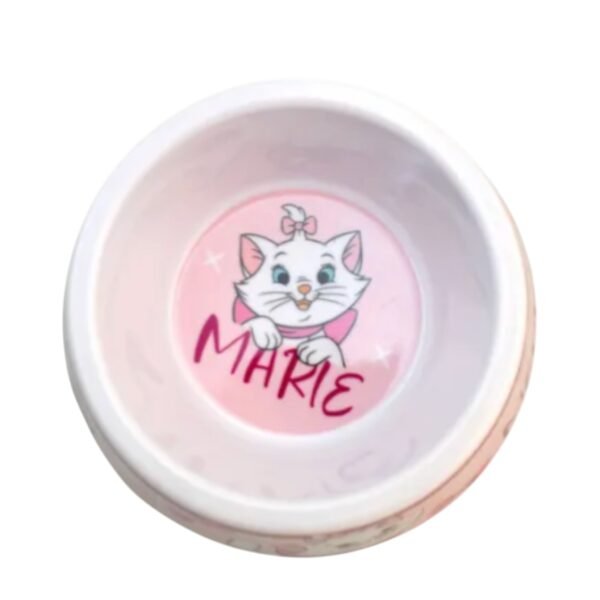 Plato Tazón Para Mascotas Disney - Marie 16 Cm