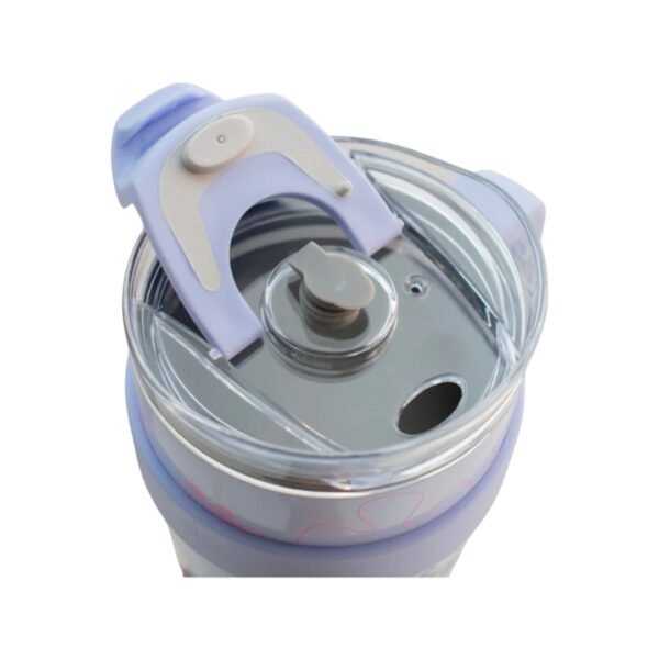 Termo Alto Doble Pared Acero Inoxidable Con Boquilla Y Popote 1.2 L. Stitch