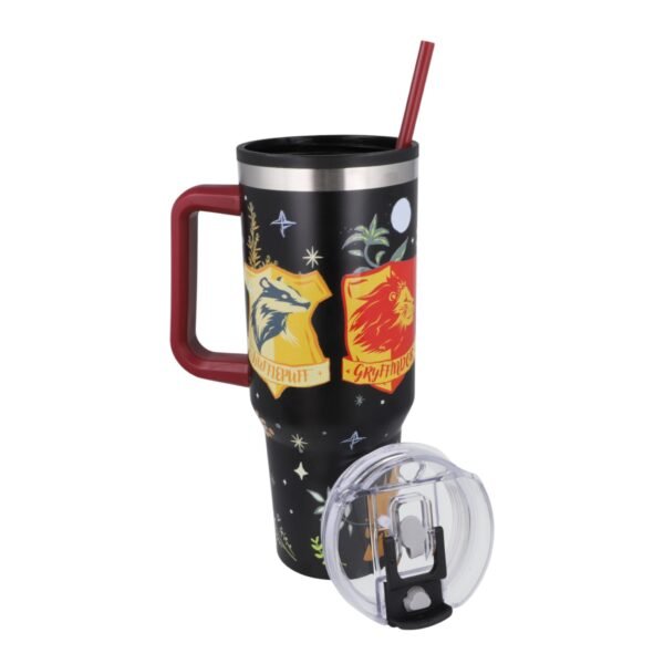 Termo Alto Doble Pared Con Boquilla Y Popote 1.2 L. Harry Potter Casas