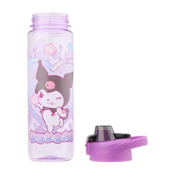 Botella de Plastico Kuromi con Tapa Push Pull 1L