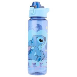 Botella de Plastico Stitch con Tapa Push Pull 1L