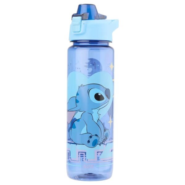 Botella de Plastico Stitch con Tapa Push Pull 1L