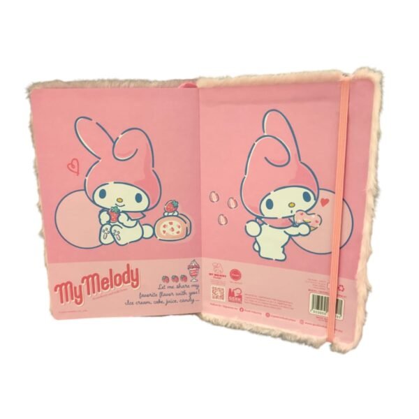 77899462-e182-4734-b472-0ab2a3ae2999-Photoroom Libreta Premium de Pasta Dura con Stickers de Regalo My Melody - Sanrio