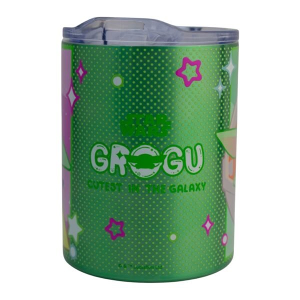 Termo Chico Doble Pared Acero Inoxidable Con Tapa a Presión 350 ml Grogu