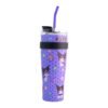 Termo Alto Doble Pared Acero Inoxidable Con Boquilla Y Popote 1.2 L. Kuromi