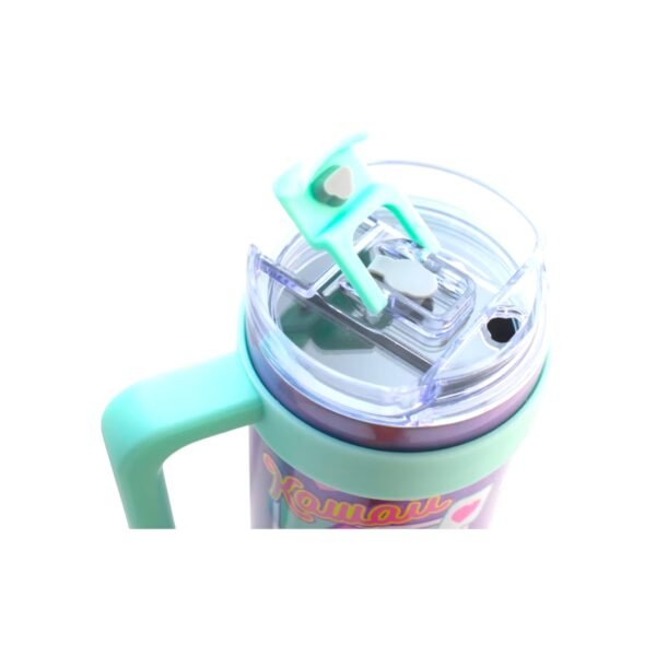 Termo Alto Doble Pared Acero Inoxidable Con Boquilla Y Popote 1.2 L. Sanrio