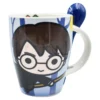 Duo Harry Potter Tarros de Porcelana con Cuchara de Ceramica 310ml
