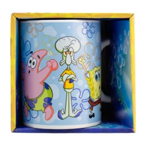 Taza de Cerámica Con Caja de Regalo con Ventana Bob Esponja 480ml