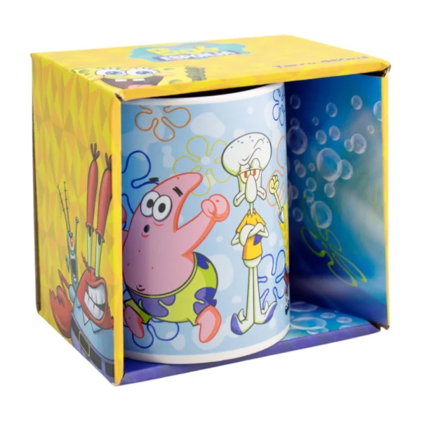 Taza de Cerámica Con Caja de Regalo con Ventana Bob Esponja 480ml