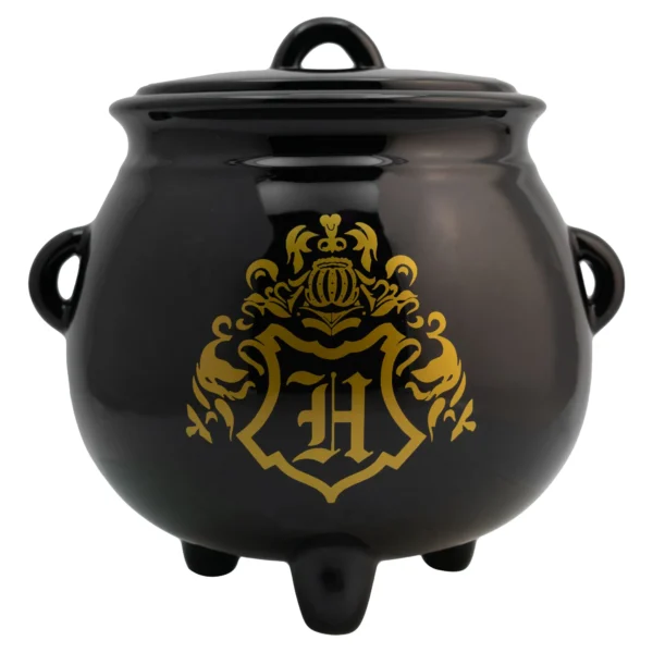 Galletero de Cerámica Decorativo 3D con Tapa Hermética Caldero Harry Potter Hogwarts