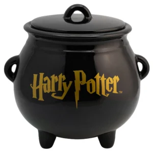 Galletero de Cerámica Decorativo 3D con Tapa Hermética Caldero Harry Potter Hogwarts