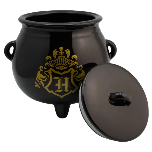 Galletero de Cerámica Decorativo 3D con Tapa Hermética Caldero Harry Potter Hogwarts
