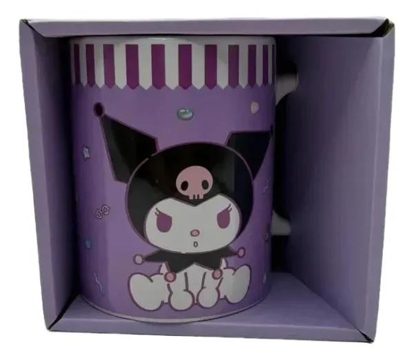 Tarro Con Caja Kuromi Ceramica 480ml