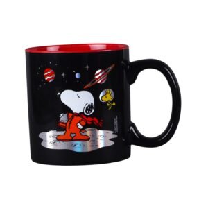 Tarro de Cerámica Metálico Snoopy Espacial 591ml