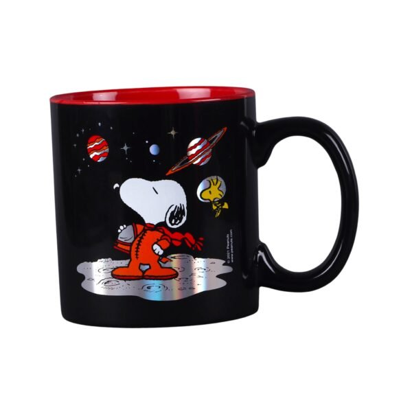 Tarro de Cerámica Metálico Snoopy Espacial 591ml