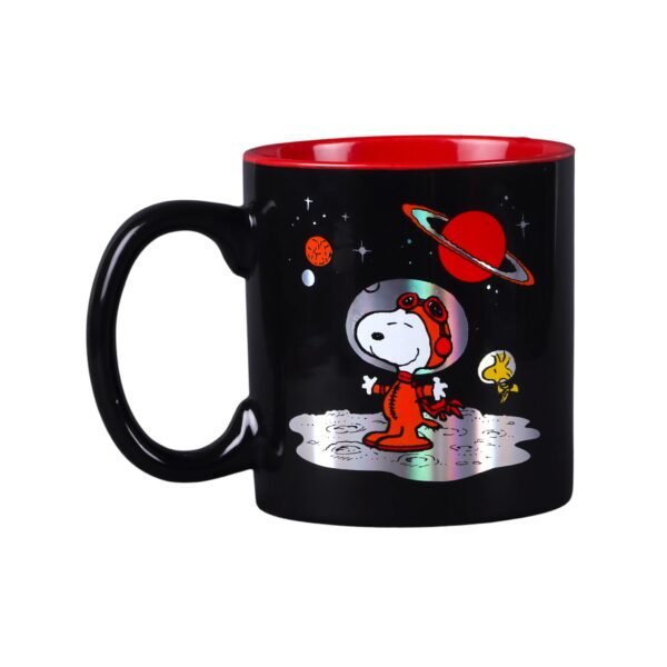 Tarro de Cerámica Metálico Snoopy Espacial 591ml