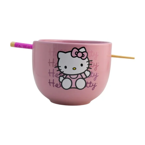 Kitty Sanrio - Bowl para Ramen con Palillos 591ml