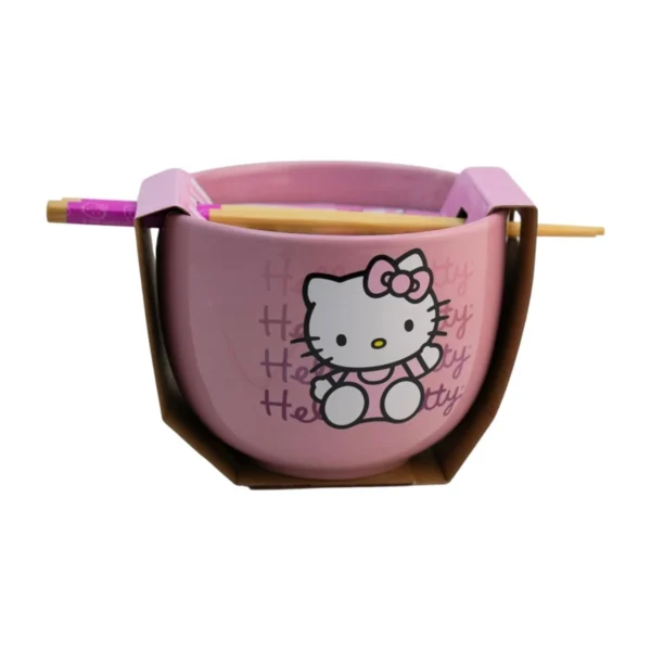 Kitty Sanrio - Bowl para Ramen con Palillos 591ml