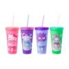 Hellow Kitty - Juego de 4 Vasos con Popote 709ml