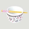 Kuromi Sanrio - Bowl para Ramen con Palillos 591ml