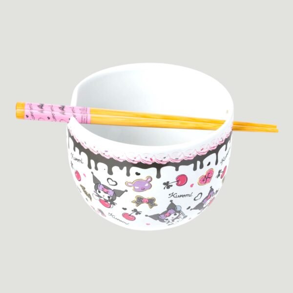 Kuromi Sanrio - Bowl para Ramen con Palillos 591ml
