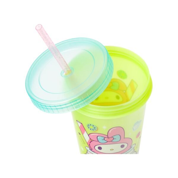 Hellow Kitty - Juego de 4 Vasos con Popote 709ml